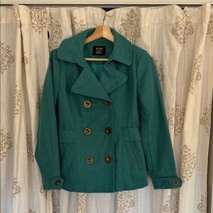 Inspired Hearts Women's Teal Peacoat